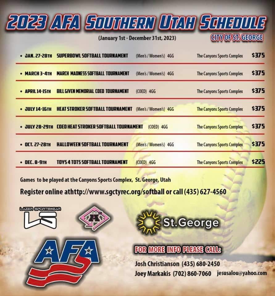 Southern Utah Schedule