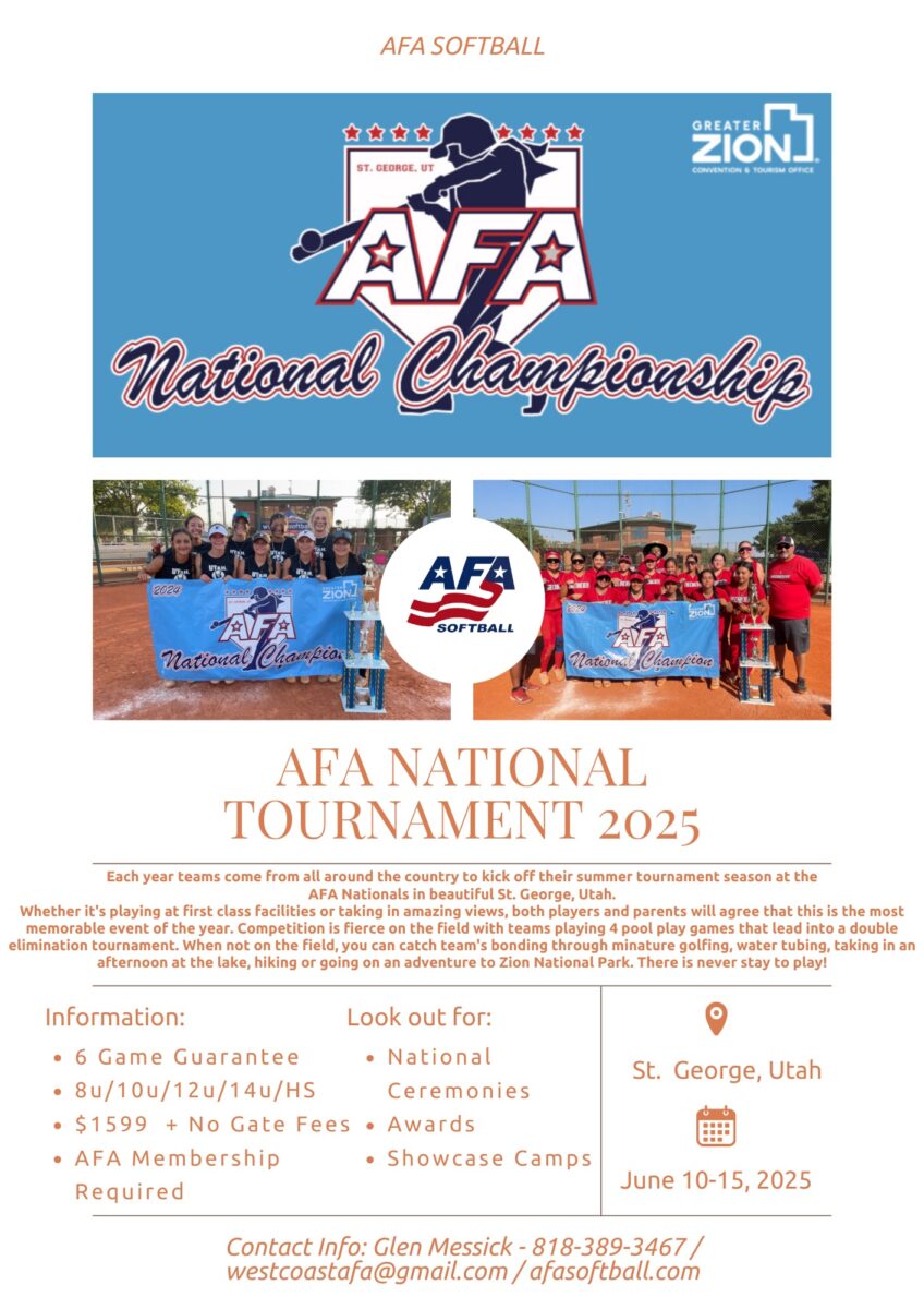 AFA 2025 National Tournament Flyer